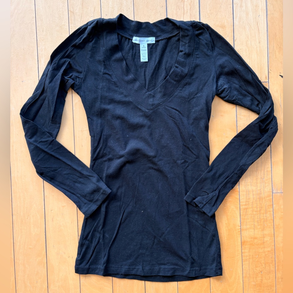 Basic Black Long Sleeve Shirt
